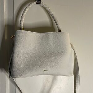 Crossi Ivory Textured Shoulder Bag, NWT